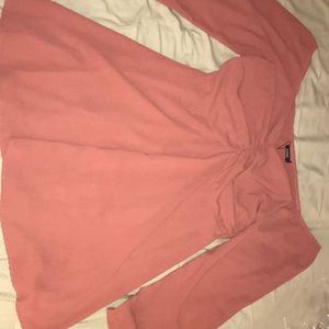 Boohoo Off-The-Shoulder Mauve Dress💗